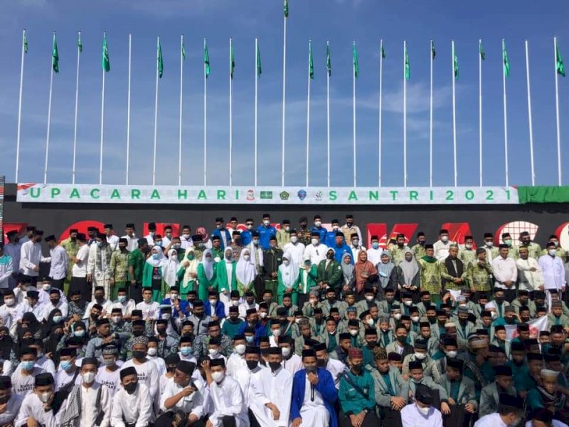 Perayaan hari santri di Makassar. (Foto: Ist)
