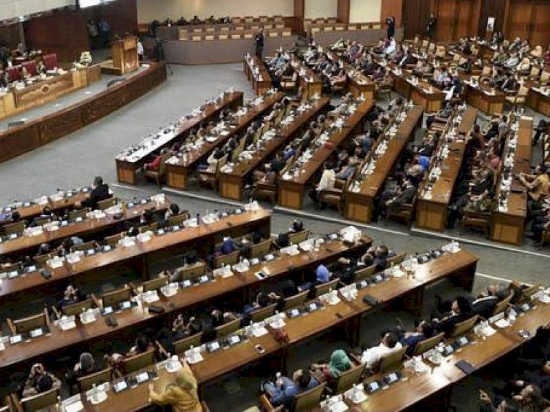 Situasi rapat di Gedung DPR RI. (INT)