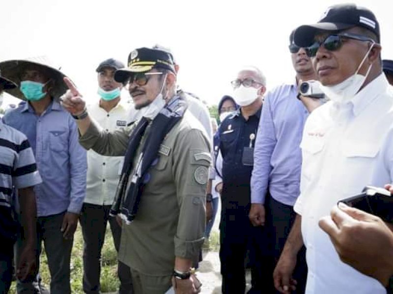 Bupati Bulukumba Andi Utta dampingi Mentan Syahrul Yasin Limpo. (Ist)