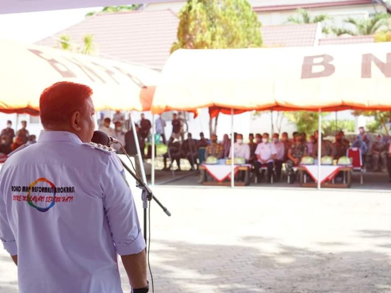 Bupati Bone Andi Fahsar M Padjalangi hadiri HUT Satpol PP ke-72. (Ist)