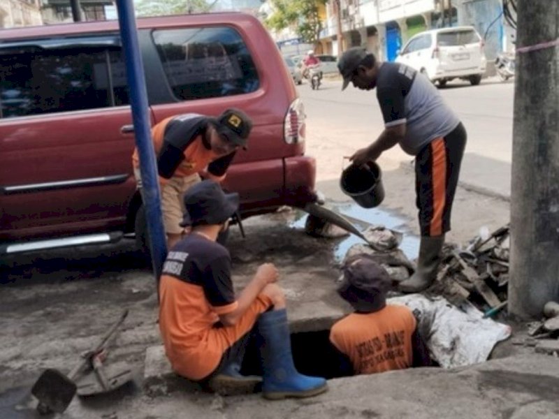 Dinas PU Makassar Normalisasi Delapan Titik Rawan Genangan Air