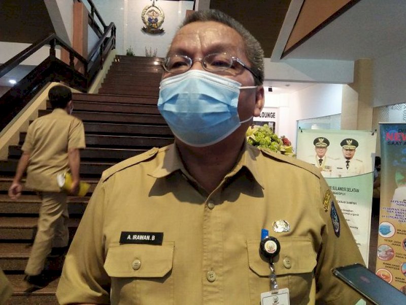 Kepala Dinas Sosial Provinsi Sulsel, Andi Irawan Bintang, di Kantor Gubernur Sulsel, Senin (5/9/2022).