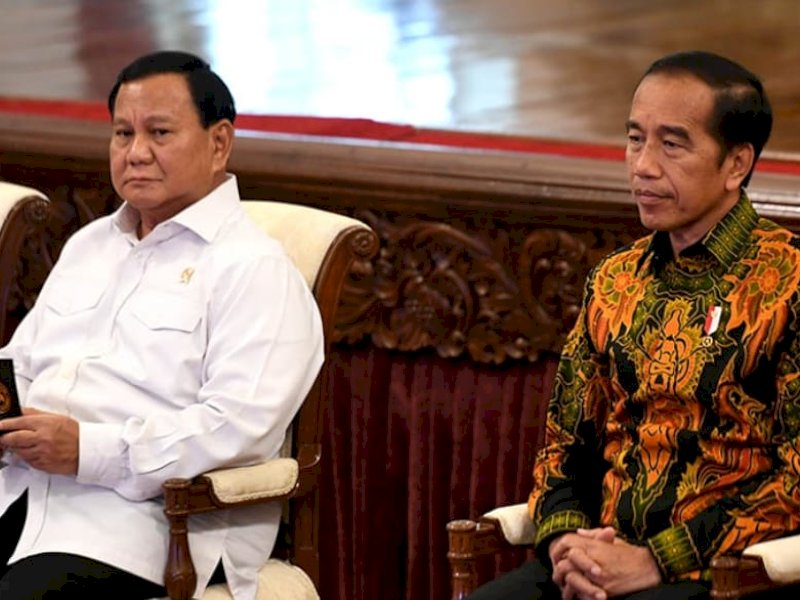 Presiden terpilih Prabowo Subianto dan Presiden Joko Widodo (Jokowi).