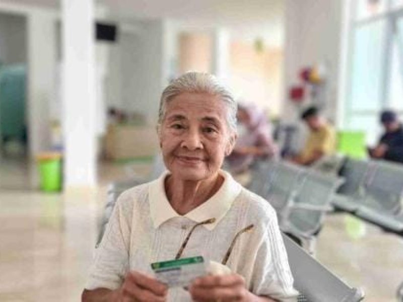  Agnes saat ditemui Jamkesnews BPJS kesehatan Makale di RS Fatima Makale, membagikan pengalamannya menggunakan program JKN