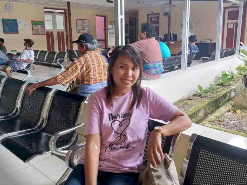 Agustina bersyukur telah terdaftar menjjadi peserta JKN segmen PBI.