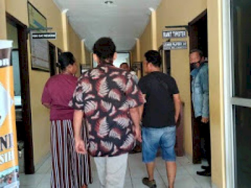 Situasi di Mapolres Biak saat salah satu aktivis FNMPP Diamankan.