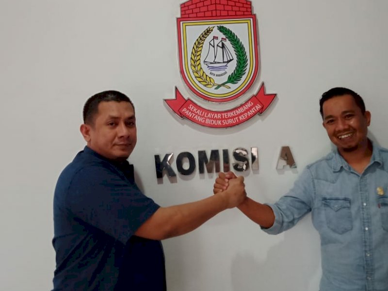 Anggota Komisi A DPRD Makassar Kasrudi dan Azwar