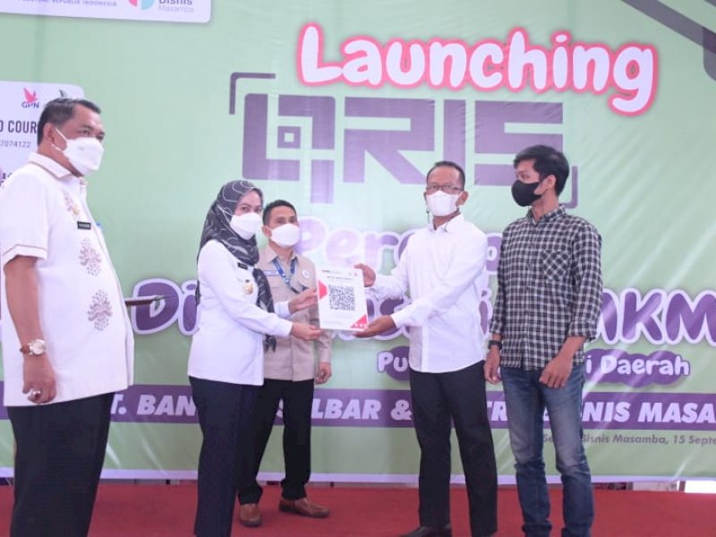 Launching QRIS Digitalisasi UMKM Pemkab Lutra-Bank Sulselbar.