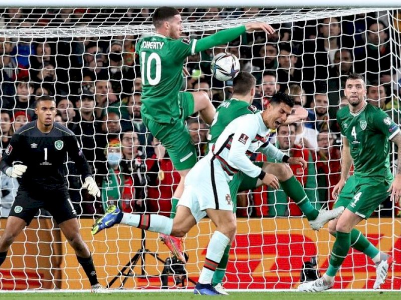 Portugal ditahan Irlandia 0-0 dalam lanjutan Kualifikasi Piala Dunia 2022.