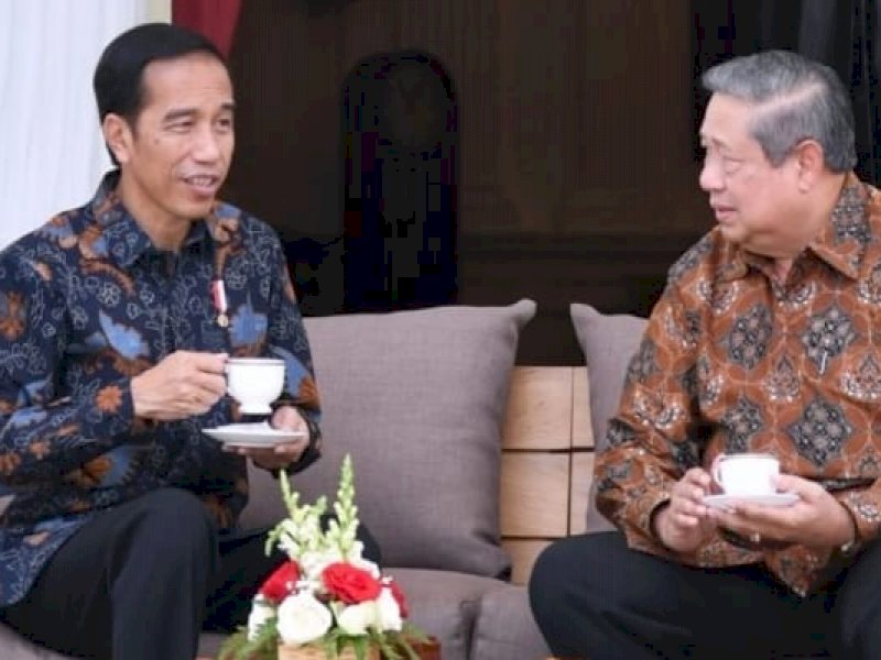 Presiden Jokowi bersama SBY (Int)