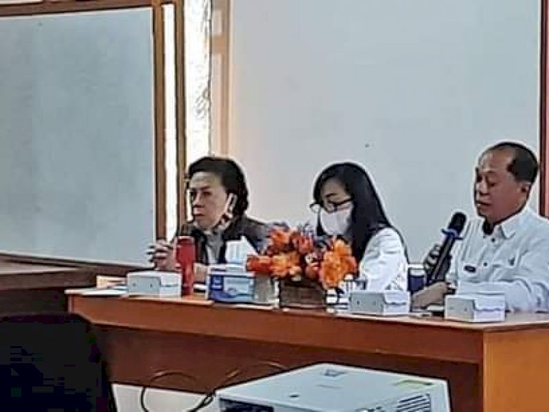 Rapat Koordinasi  yang berlangsung di Gedung Perkantoran Dinas, Marante, Rabu (9/9/2020).