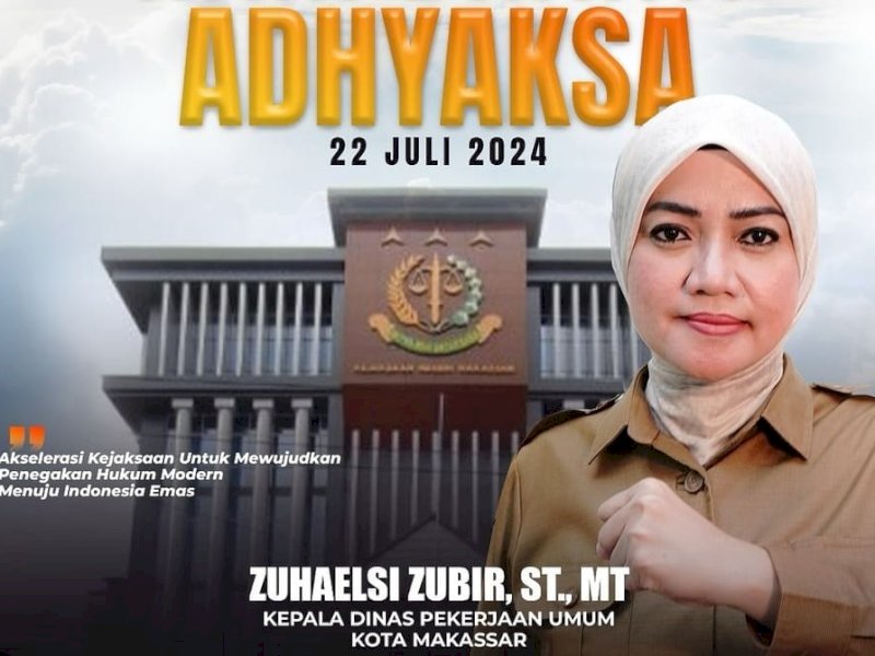 Kadis PU Makassar Zuhaelsi Zubir Ucapkan Selamat Hari Bhakti Adhyaksa