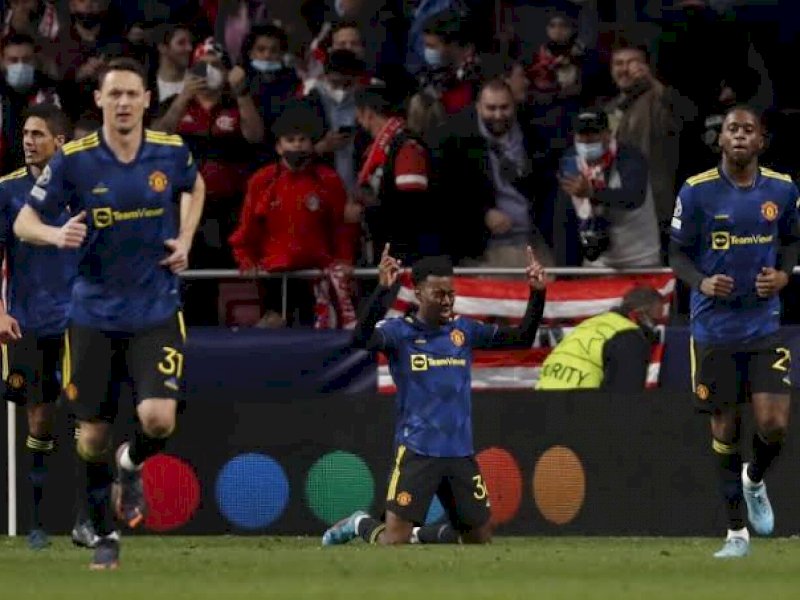 Manchester United menahan Atletico Madrid 1-1 dini hari tadi. (int)
