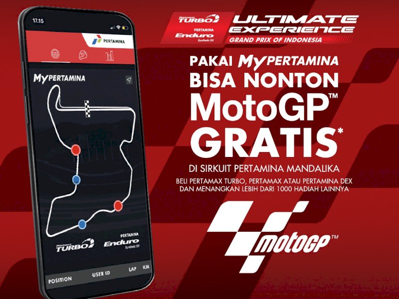 Nonton GP Gratis pakai MyPertamina. (Ist)