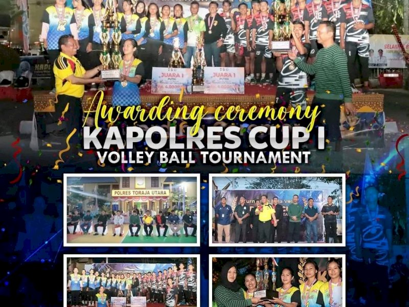 Foto Volly Ball Kapolres Cup 1. 