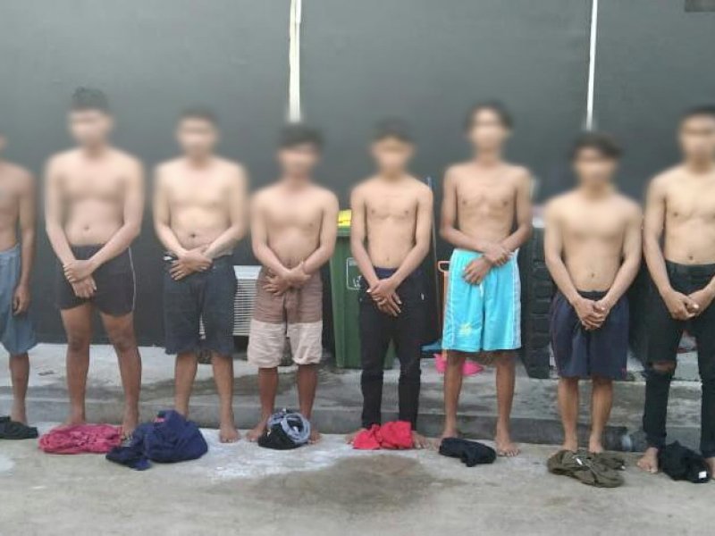 8 anggota geng motor di Makassar dibekuk polisi. (Ist)