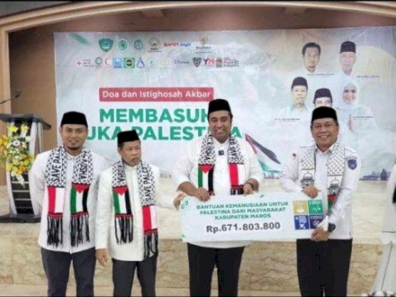 Pemkab Maros Berhasil Kumpulkan Rp671 Juta untuk Palestina