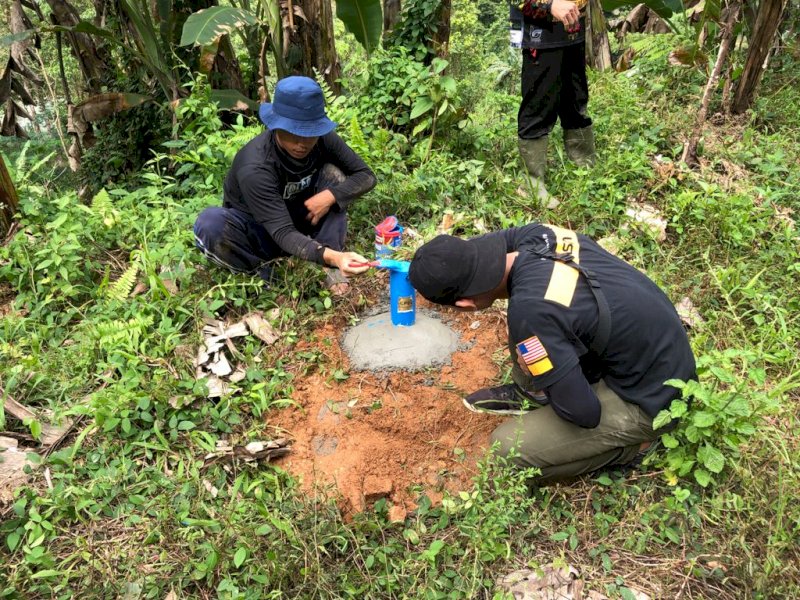 Proses survei Bendungan Rongkong.