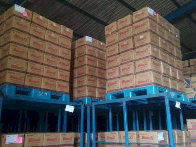 Gudang penimbunan 1,1 juta minyak goreng yang akan dipantau Bareskrim hari ini.