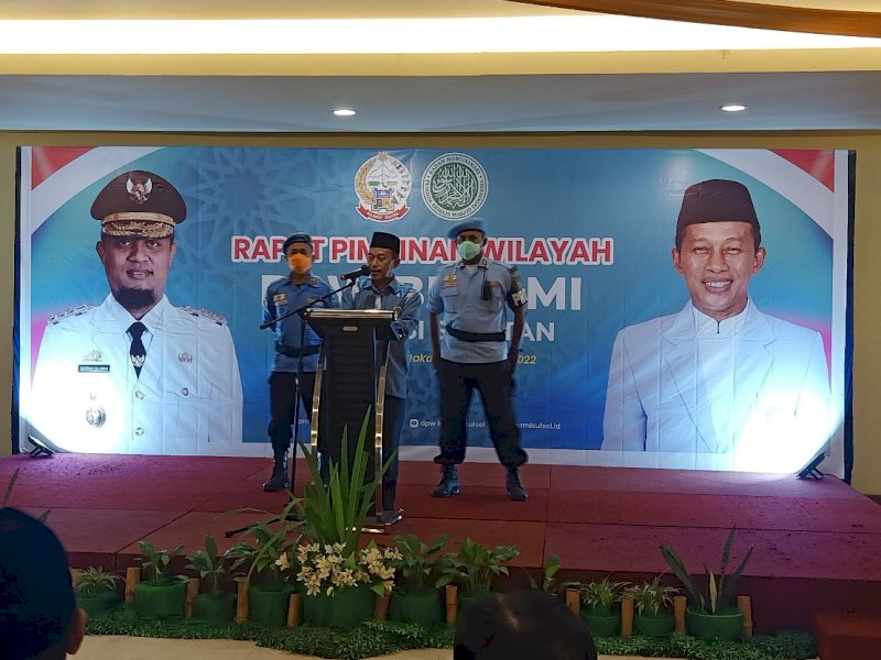 Rapimwil BKPRMI Sulawesi Selatan resmi dibuka, Sabtu (11/6/2022), di Aula Pertemuan Hotel Grand Asia, Makassar.