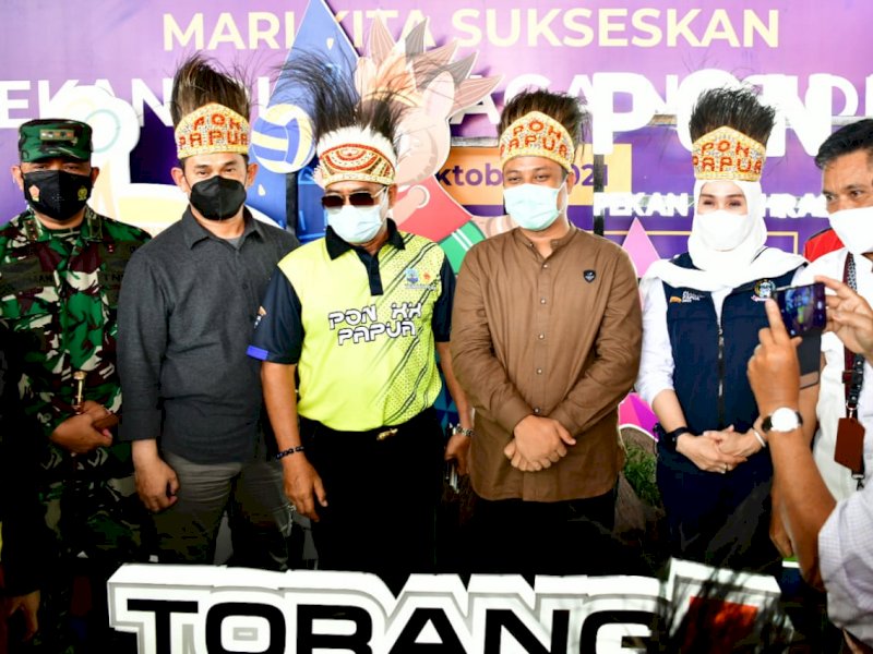 Andi Sudirman Sulaiman saat tiba di Papua.