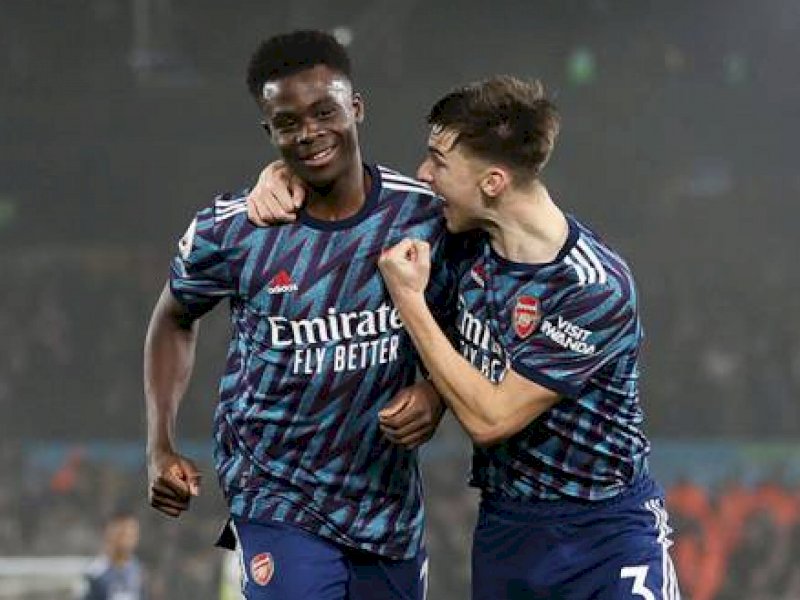 Arsenal pesta gol ke gawang Leeds United dini hari tadi.