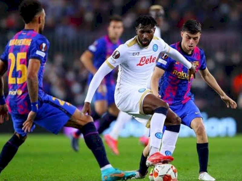 Barcelona ditahan Napoli 1-1 dini hari tadi.