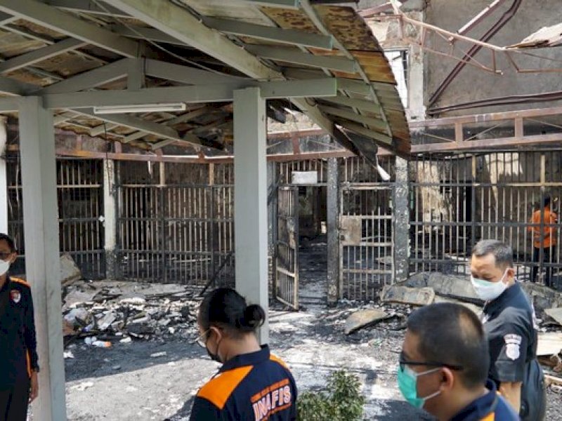 Kebakaran yang terjadi di Lapas Tangerang kemarin. 