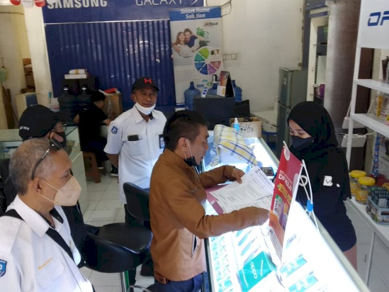 Perumda Parkir Makassar Raya sasar toko. (Foto: Ist)