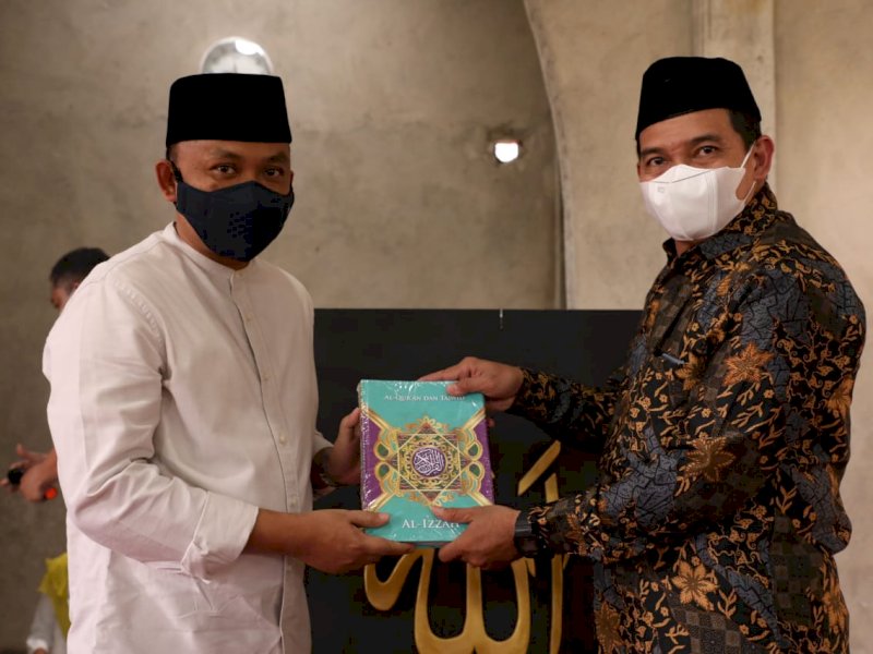 Bupati Bantaeng, Ilham Azikin meresmikan pembangunan masjid Nurul Mubarak di Desa Kampala.