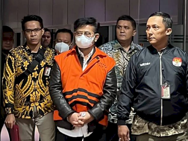 Syahrul Yasin Limpo ditahan KPK usai ditetapkan tersangka beberapa waktu lalu. (int) 