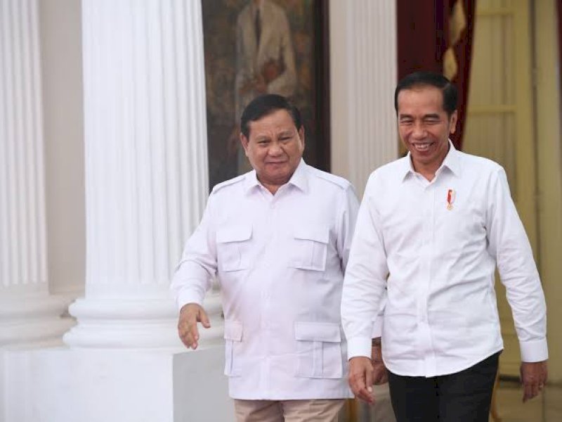 Presiden Jokowi bersama Prabowo Subianto (int) 