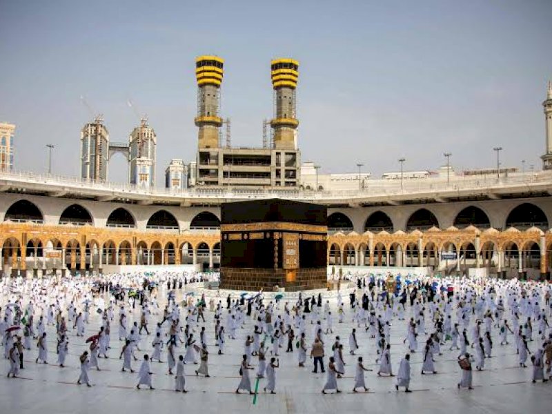 Jemaah haji asal Indonesia mengikuti ibadah haji di Tanah Suci. (int) 