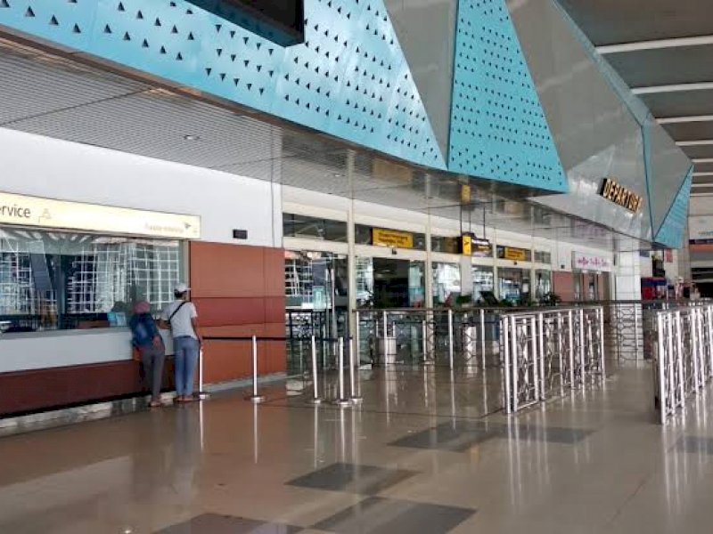 Bandara Sultan Hasanuddin, Sulsel. Kemarin 20 TKA China tiba di Sulsel lewat bandara. (ilustrasi.int)