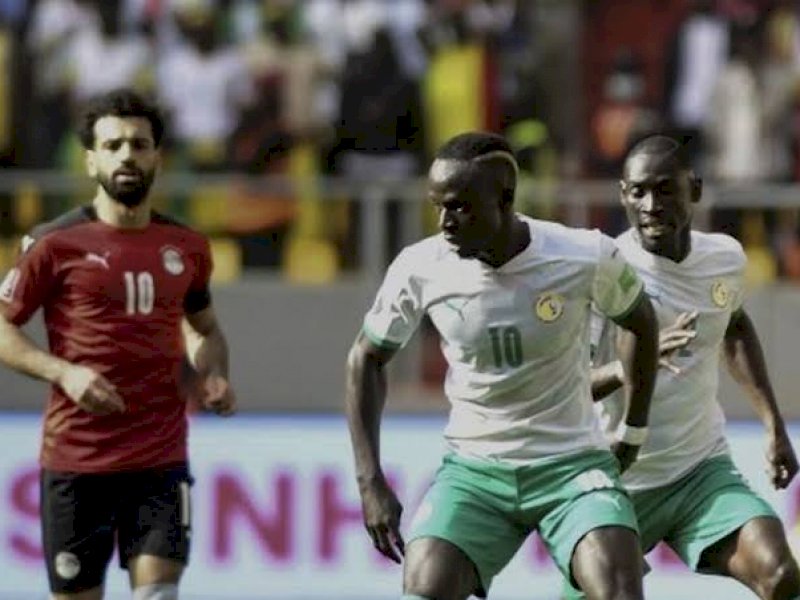 Moh Salah gagal membawa Mesir ke Piala Dunia 2022. Mesir disingkirkan Senegal. (int) 
