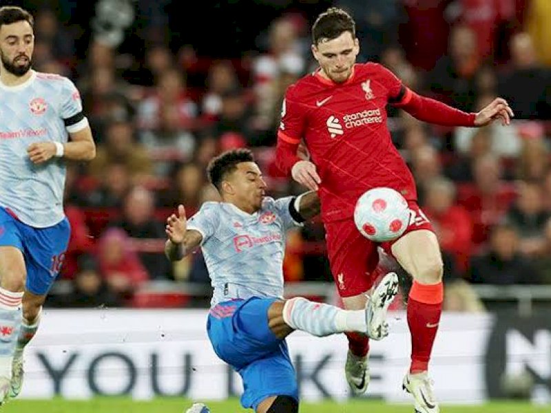 Liverpool menghancurkan Manchester United dengan skor 4-0. (int) 