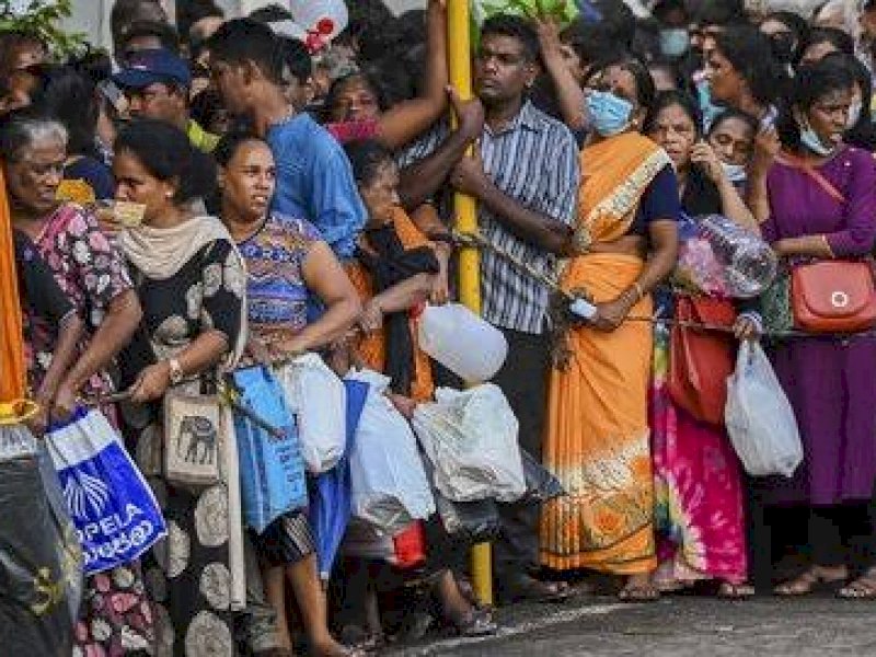 Kondisi Sri Lanka makin terpuruk setelah mengalami inflasi luar biasa. (ilustrasi/int)