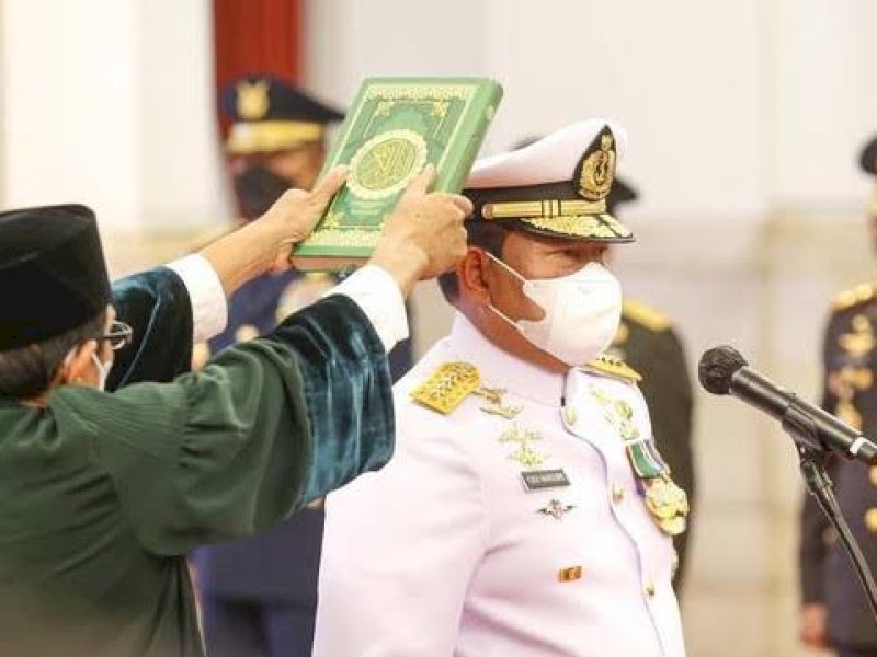 Yudo Margono dilantik jadi Panglima TNI. 