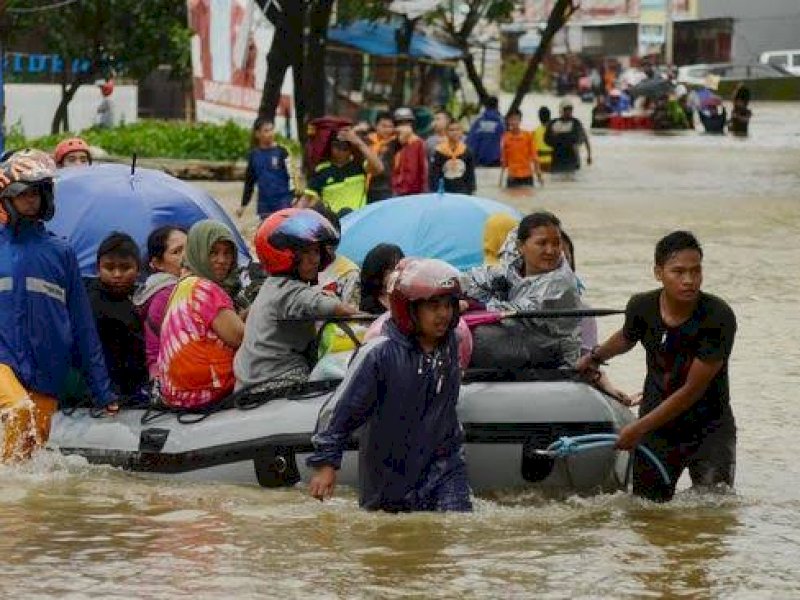 Banjir yang melanda Sulsel beberapa waktu lalu.