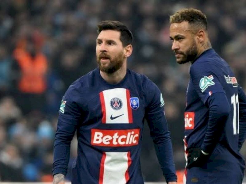 Lionel Messi gagal membawa PSG melaju di Coupe de France usai dikalahkan Marseille. (int)