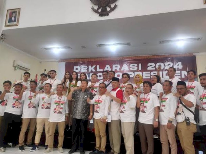 Deklarasi Prabowo Mania 08 di Gedung Joang Jakarta. 