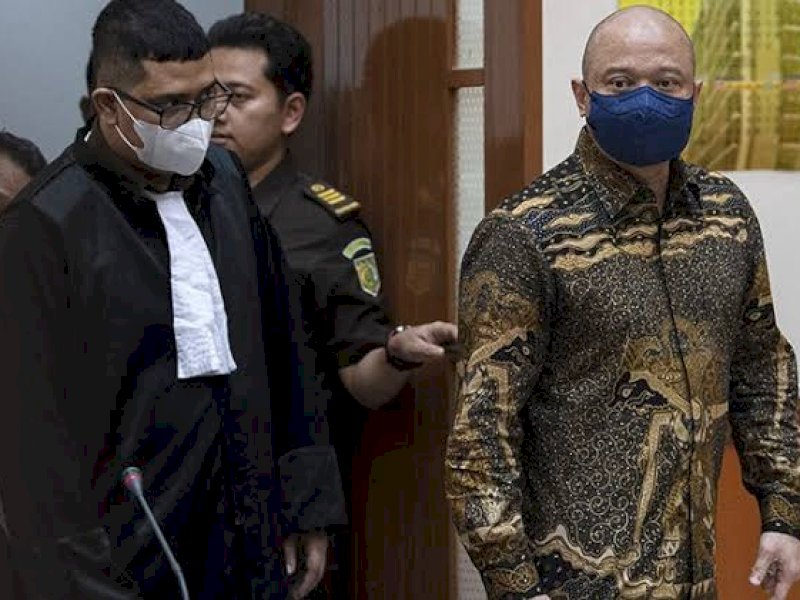 Irjen Teddy Minahasa saat menjalani sidang kasus narkoba. (int)