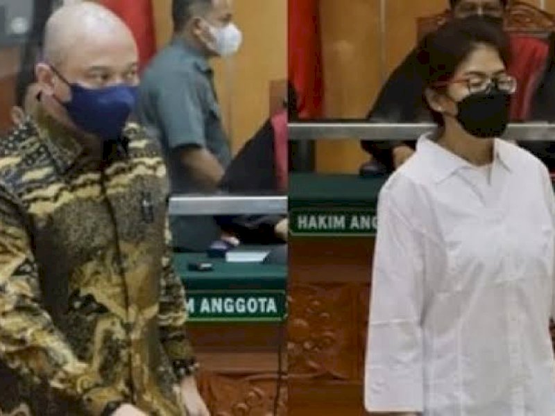 Irjen Pol Teddy Minahasa dan Linda (int)