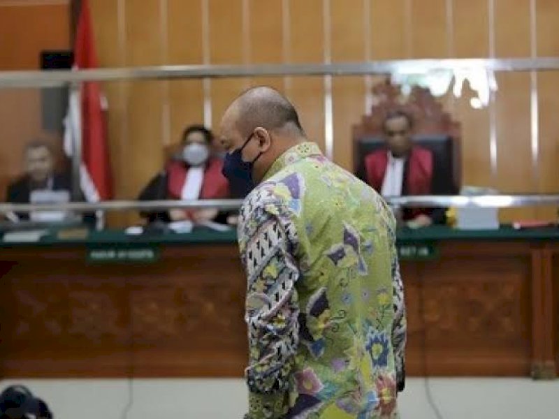 Irjen Teddy Minahasa menjalani sidang lanjutan kasus dugaan peredaran narkoba di PN Jakarta Barat, Kamis siang (16/3/2023).
