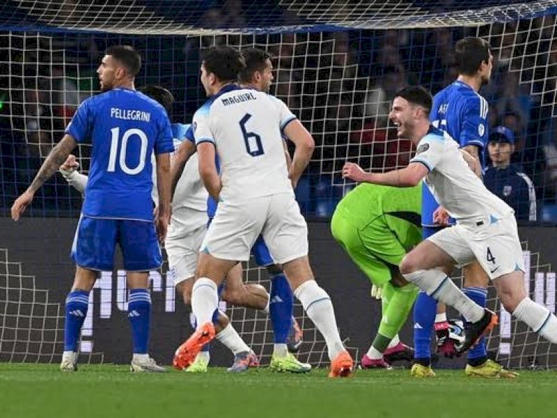 Inggris menaklukkan Italia 2-1 dalam kualifikasi Euro 2024. (int)