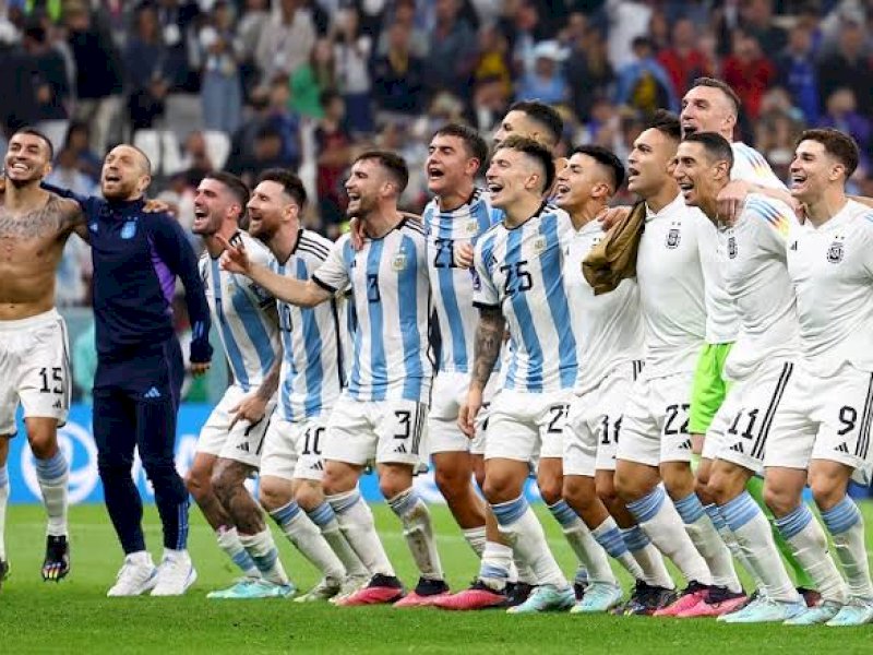 Timnas Argentina yang menjuarai Piala Dunia 2022.