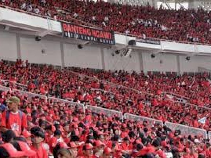 Suasana puncak peringatan Bulan Bung Karno di GBK. 