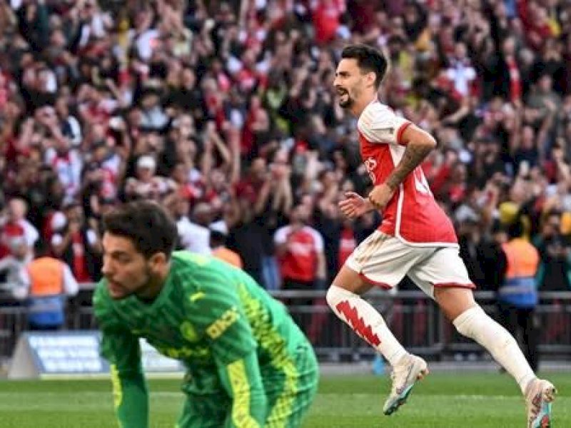 Arsenal mengalahkan City si ajang Community Shield. (int) 