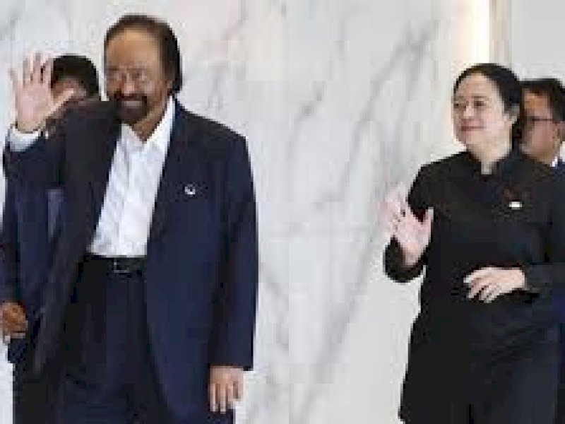 Pertemuan Surya Paloh dan Puan Maharani beberapa waktu lalu. (int) 