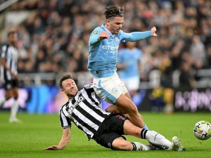 Duel sengit antara Manchester City kontra Newcastle. (int) 